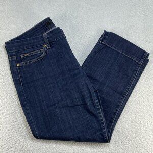 Joe's Capris Jeans Slit Hem Kicker Women Size 30 Low Rise Denim Blue Jeans 31x22